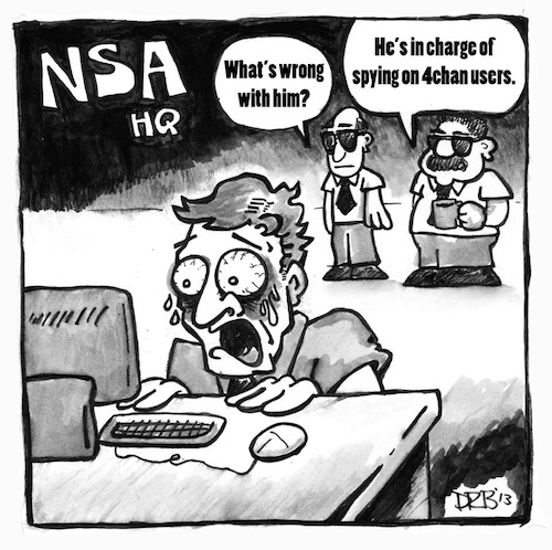 NSA, PRISM, 4chan, surveillance