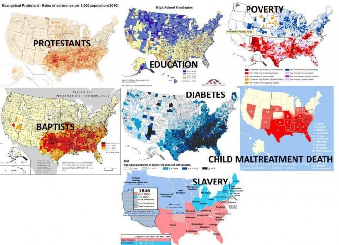 protestants-baptists-education-poverty-diabetes-child-maltreatment-death-slavery
