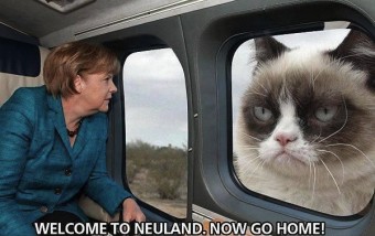 grumpy-cat-meets-merkel--welcome-to-neuland