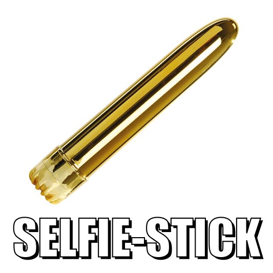 selfiestick selfie stick vibrator dildo gold