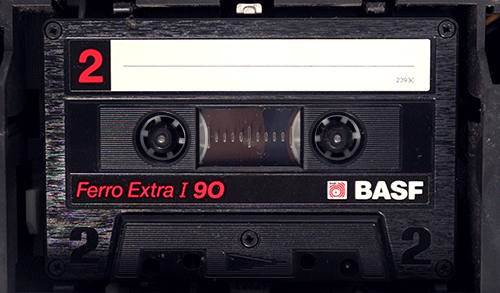 kassette tape basf ferro extra 90 animated